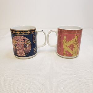 Fathi Mahmoud Egyptian Coffee Mugs Pharoah